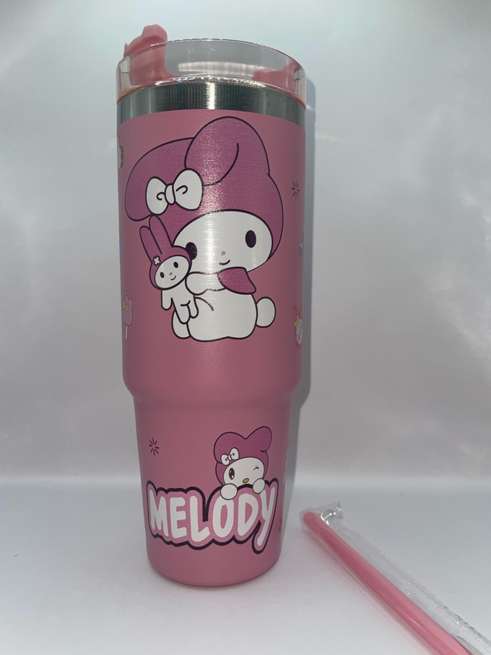 Sanrio My Melody Pink Insulated Tumbler with Straw
